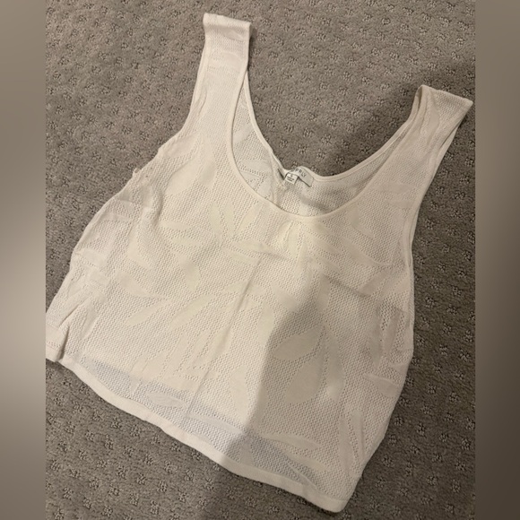 Z Supply Cream Knit Crop Tank Top - Picture 1 of 4